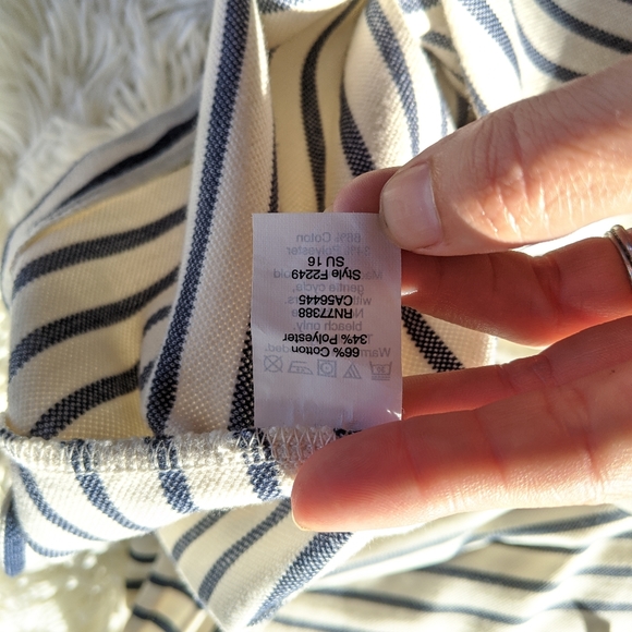 Madewell Navy and Cream Striped Tank Scoop neck Dress size XS - Picture 10 of 10